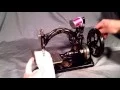 Serviced Antique Willcox Gibbs W G Treadle Chain Stitch Hand Crank Sewing Machine A730137