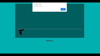 T-Rex Game In JavaScript with source code Source Code Projects