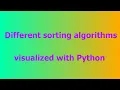 ASMR - 8 different sorting algorithms visualized in Python