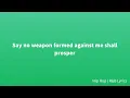 Fred Hammond, Radical For Christ - No Weapon (Lyrics)