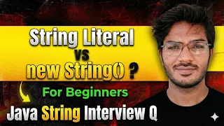 T1 - B3 String Literal vs new String in Java Java String Interview Q