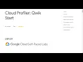 Cloud Profiler Qwik Start Qwiklabs