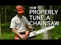 How To Tune A Chainsaw Adjusting The Carburetor