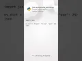 Coding Snippets Python s json dumps and json loads