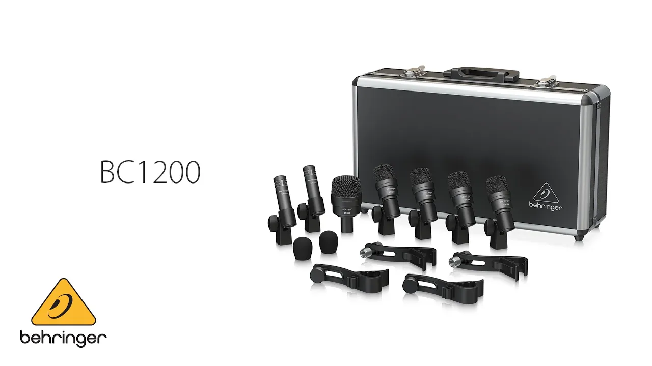 Behringer BC1200 Professional 7-Piece Drum Microphone Set