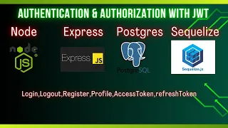 Authentication Authorization in Node js with Express PostgreSQL JWT Access Refresh Tokens