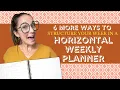 6 MORE WAYS TO ORGANIZE YOUR HORIZONTAL WEEKLY PLANNER OMG Planners with Laurel Denise