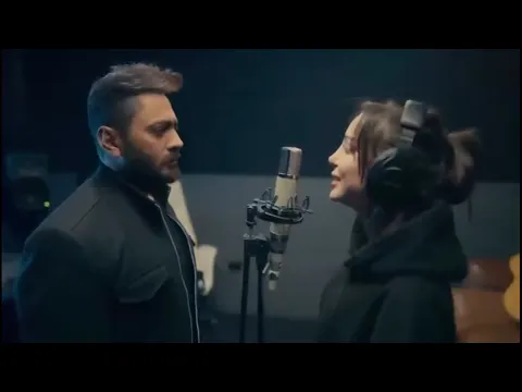 Download MP3 تامر حسني اثناء تسجيل بسمة بوسيل اغنيتها الجديدة - البدايات
