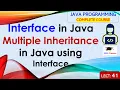 L41 Interface in Java Multiple Inheritance in Java using Interface Java Programming Lectures