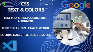 CSS Text Colors Text properties font color styles size family weight Colors hex rgb