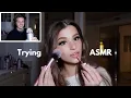 Brooke Monk tries ASMR my boyfriend does my voiceover