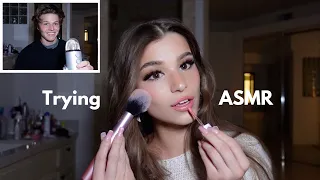 Brooke Monk tries ASMR my boyfriend does my voiceover