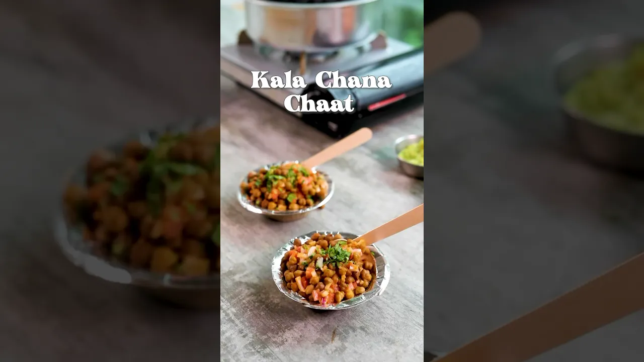 Satisfy Your Taste Buds with this Irresistible Kala Chana Chaat #shorts #youtubeshorts