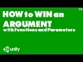 How to Call Functions with Parameters in Unity 2019