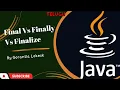 Part 43 Final Vs Finally Vs Finalize in Java Telugu
