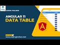Angular 11 Data Table Integration codingindian com