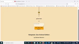 React js Project for Beginners Hangman