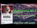 8086 block exchange program without string instructions programming part 4 assembly language