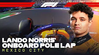 Lando Norris Pole lap 2025 Mexico City Grand Prix Pirelli