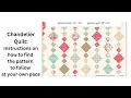 Chandelier Quilt - How to find the Pattern