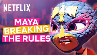 maya breaking the rules for 4 minutes straight maya and the three netflix