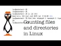 Counting Files and Directories in Linux