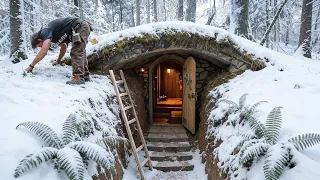 Building an Amazing Underground Den Deep in the Wild | Full Process