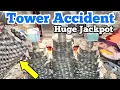 TOWER ACCIDENT JACKPOT Playing The High Limit Coin Pusher
