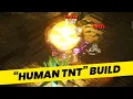 HUMAN TNT Build - Best Battlestaff of Terror Enchantments Minecraft Dungeons