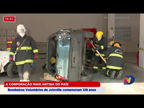 A corporação mais antiga do país, bombeiros voluntários de Joinville comemoram 129 anos