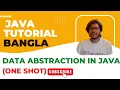 Java Bangla Tutorials 45 Java OOP Bangla Tutorials Abstraction in Java Data Abstraction One Shot
