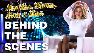 behind the scenes with monika diana lina and lina marie at the pearl tv studios