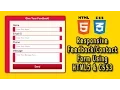 Responsive Form Design Using HTML5 CSS3 Web Design Tutorial Part 1