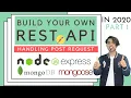 Create Your Own RESTFul API in Hindi Handling POST Request in REST API using NodeJS MongoDB 2020