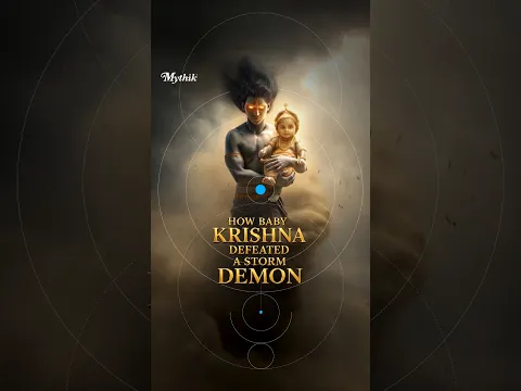 How a baby survived a deadly storm demon 🙏 #krishna #divine