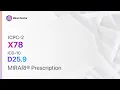 X78 Fibromyoma uterus ICD-10 D25 9 - MIRARI Prescription