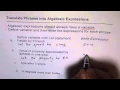 Translate Real Life Phrases to Algebraic Expressions with Add Operator