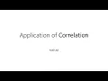 Application of Correlation in psychological test MATLAB