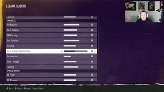 Realistic CFB 25 Heisman All-American Sliders Settings