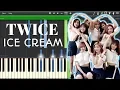 Download Lagu TWICE - ICE CREAM [ Piano Tutorial ]
