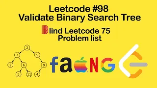 Leetcode Validate Binary Search Tree Solution - Blind 75 Leetcode Questions