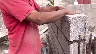 تعلم بناء طوب الاسمنتي من اول حبة طريقة سهلة وسريعة 