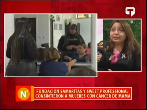 Fundación Samaritas y Sweet Profesional consintieron a mujeres con cáncer de mama