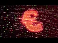 stock footage technological background with changing symbols of binary code from digits and symbol o