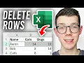 How To Delete Rows In Excel Two Ways - Full Guide