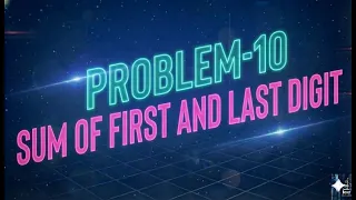 Day42-Sum of First and Last Digit While Loop Number Program Java