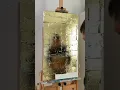Download Lagu Large canvas | Metal leaf prepping ✨#goldleafart #goldleaf