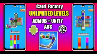 Card Factory Sort Puzzle 3D Game Unity Source Code with Admob and Unity Ads Integrated