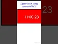Digital Clock Using Canvas-HTML5 Sopan Dabhade