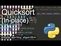 Quicksort In-place Background Python Code